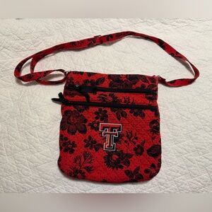 Texas Tech Vera Bradley Red and Black Rain Garden Crossbody Bag